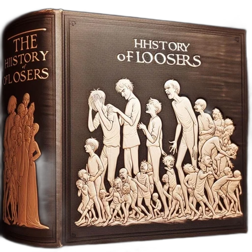 book, cover, history, losers transparent PNG cut-out