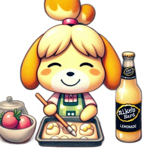 food, pixel art, concept art, watercolor transparent PNG cut-out