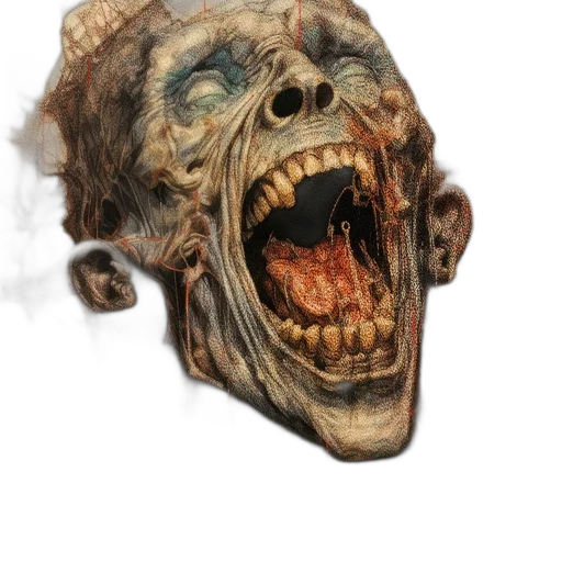 mask, face, creature, staff transparent PNG cut-out