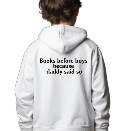 jacket, white, hoodie, words transparent PNG cut-out