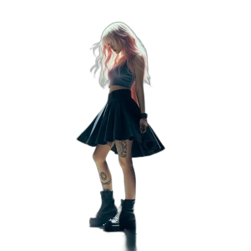 dress, hair, robot, jacket transparent PNG cut-out
