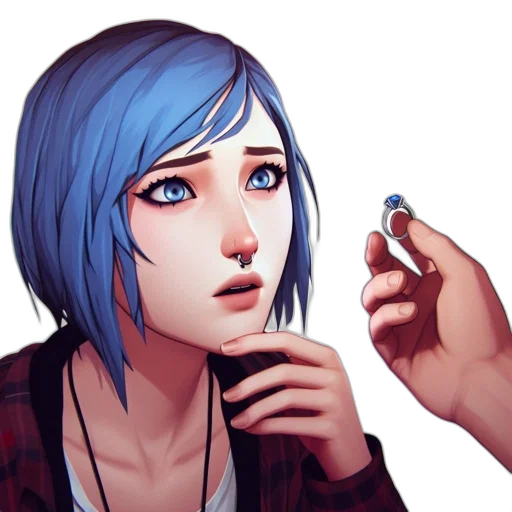 face, jewelry, concept art, pixel art transparent PNG cut-out