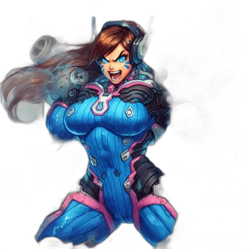 jacket, robot, weapon, face transparent PNG cut-out