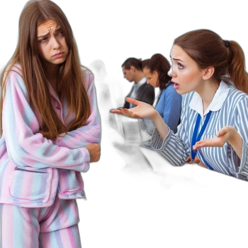 inside, workspace, two, women transparent PNG cut-out