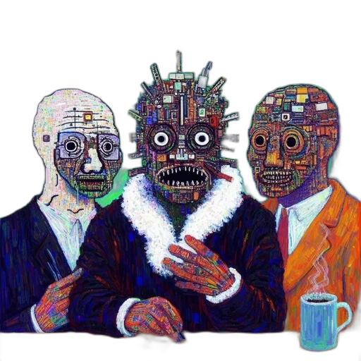 mask, robot, face, staff transparent PNG cut-out