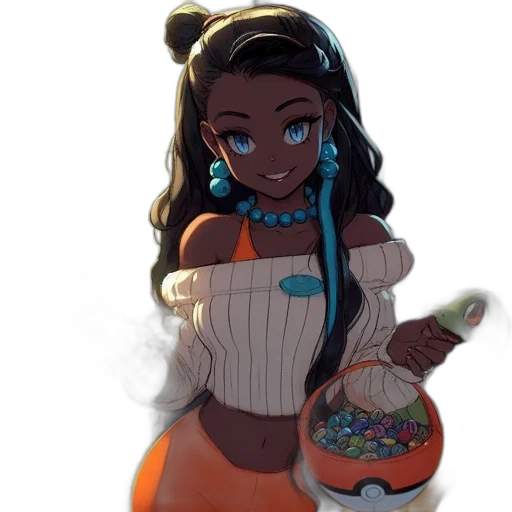 dress, food, jewelry, staff transparent PNG cut-out