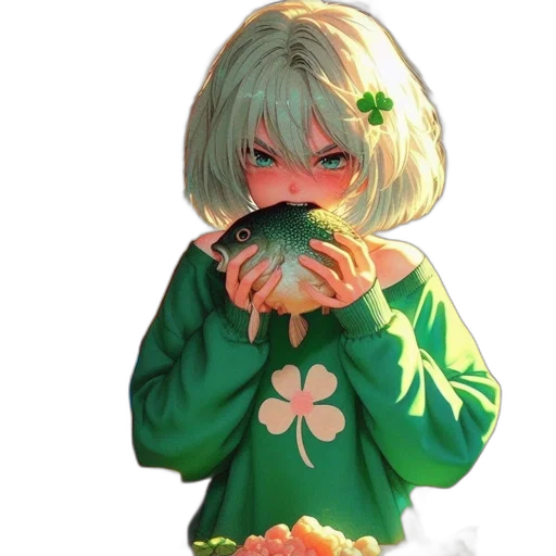 flower, food, creature, face transparent PNG cut-out