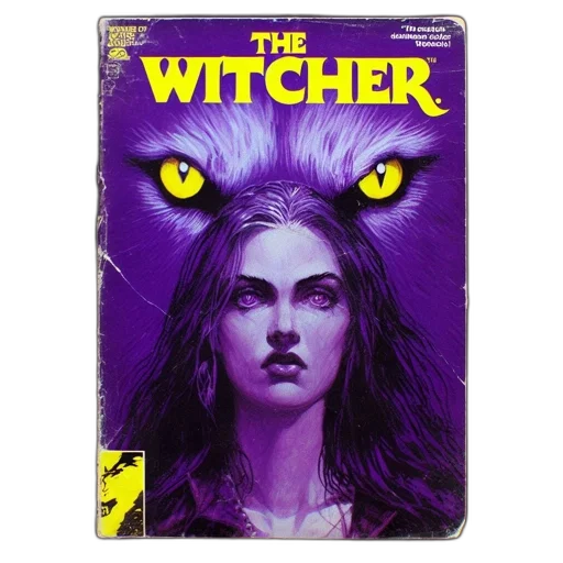 comic book art, concept art, fantasy art, witcher transparent PNG cut-out