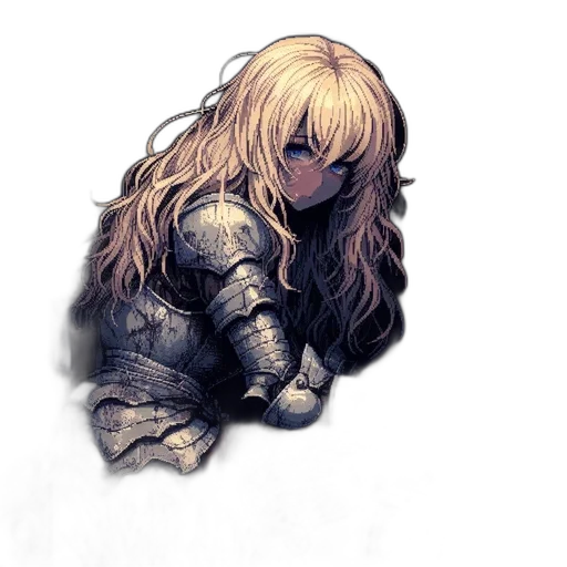 hair, sword, weapon, jacket transparent PNG cut-out