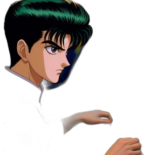 face, hair, mask, weapon transparent PNG cut-out