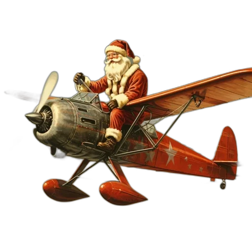 3d render, concept art, photorealistic, santa transparent PNG cut-out