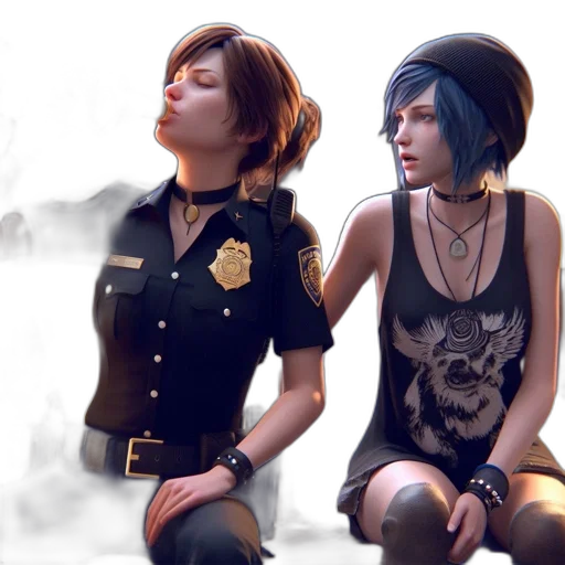 concept art, cyberpunk, photorealistic, fantasy art transparent PNG cut-out