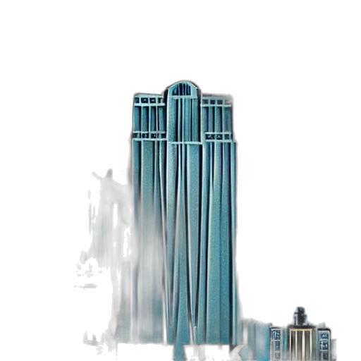 building, robot, weapon, crown transparent PNG cut-out