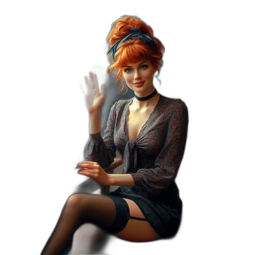 dress, staff, jacket, face transparent PNG cut-out