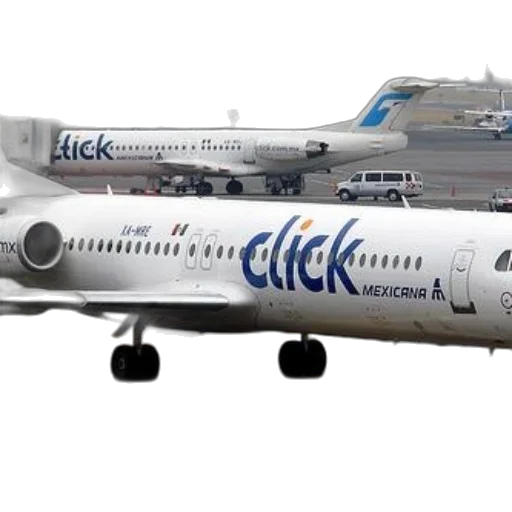 3d render, click, mexicana, airplane transparent PNG cut-out