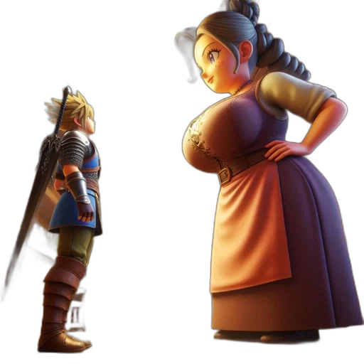 crown, dress, concept art, 3d render transparent PNG cut-out