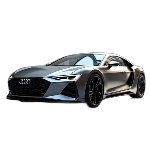 car, 3d render, photorealistic, concept art transparent PNG cut-out