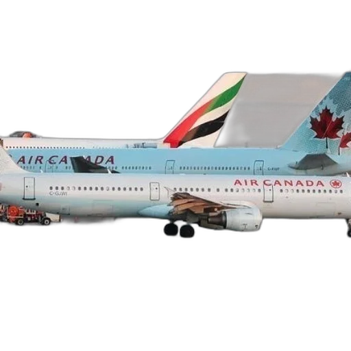 two, air, canada, planes transparent PNG cut-out