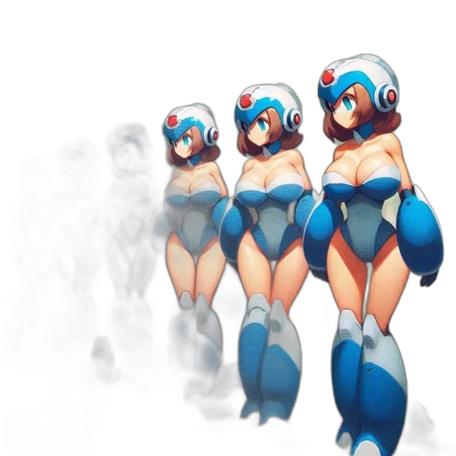 robot, concept art, 3d render, comic book art transparent PNG cut-out