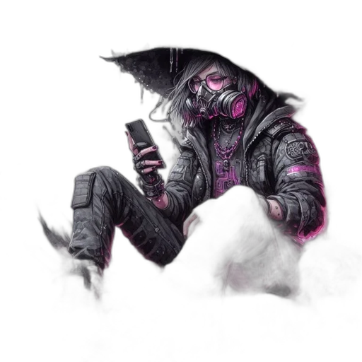 mask, robot, staff, jacket transparent PNG cut-out