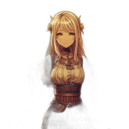 dress, dragon, staff, mask transparent PNG cut-out