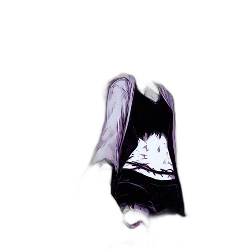 dress, mask, hair, creature transparent PNG cut-out