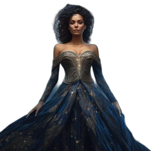 dress, crown, concept art, fantasy art transparent PNG cut-out