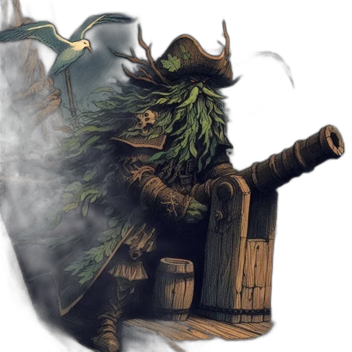 mask, dragon, creature, staff transparent PNG cut-out
