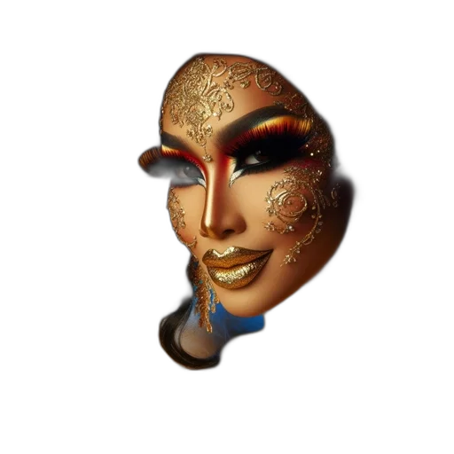 mask, face, jewelry, crown transparent PNG cut-out