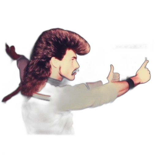 hair, staff, weapon, animal transparent PNG cut-out