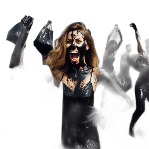 mask, concept art, photorealistic, group transparent PNG cut-out