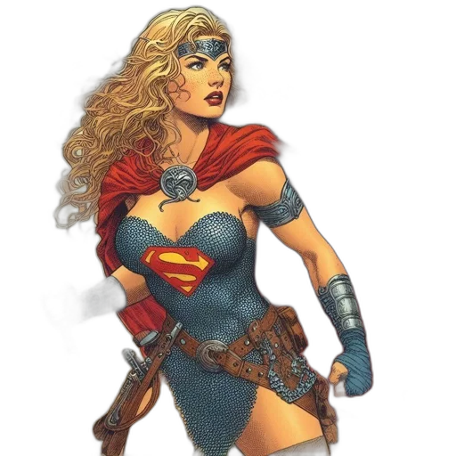 comic book art, fantasy art, concept art, cartoon transparent PNG cut-out