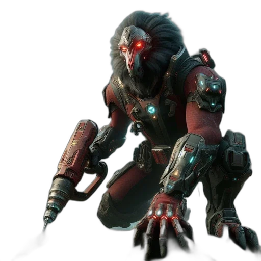 weapon, robot, creature, animal transparent PNG cut-out