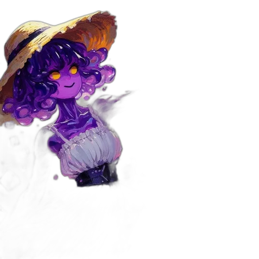 staff, hat, dress, concept art transparent PNG cut-out