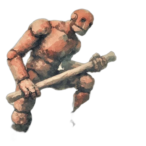robot, weapon, creature, staff transparent PNG cut-out