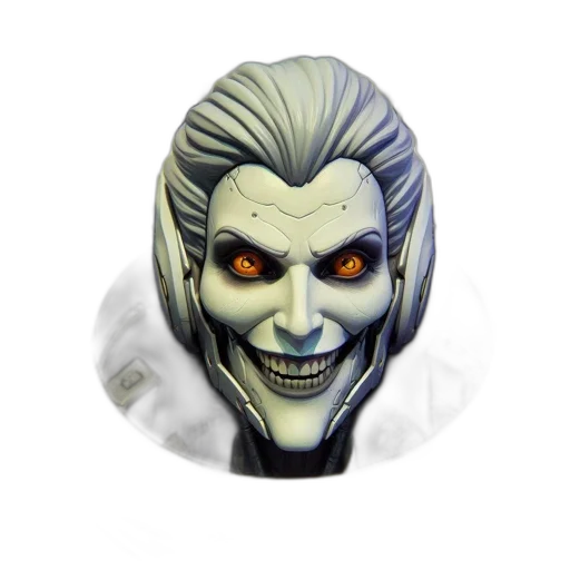 mask, jewelry, 3d render, unusual transparent PNG cut-out