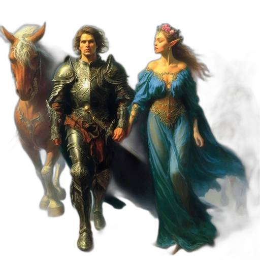 fantasy art, concept art, oil painting, comic book art transparent PNG cut-out