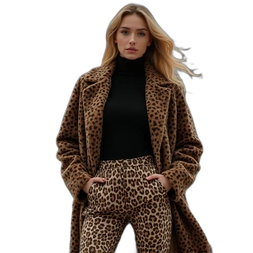 jacket, earth tones, monochrome, woman transparent PNG cut-out