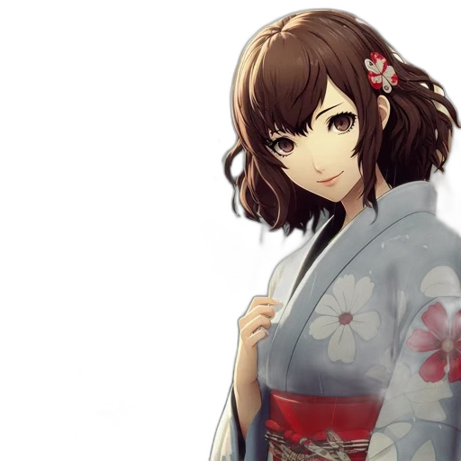 dress, staff, flower, anime transparent PNG cut-out