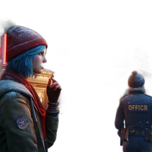 jacket, concept art, cyberpunk, photorealistic transparent PNG cut-out