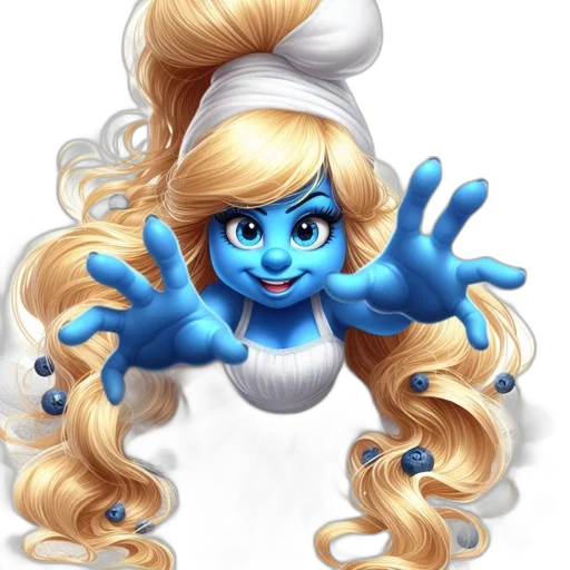 hair, face, mask, fantasy art transparent PNG cut-out