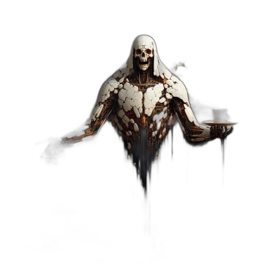 creature, robot, face, staff transparent PNG cut-out