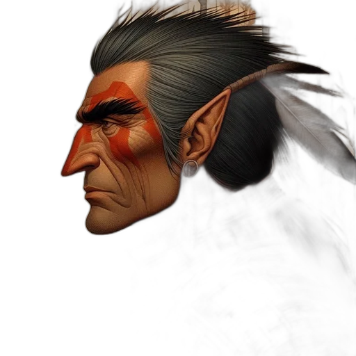 face, staff, mask, hair transparent PNG cut-out