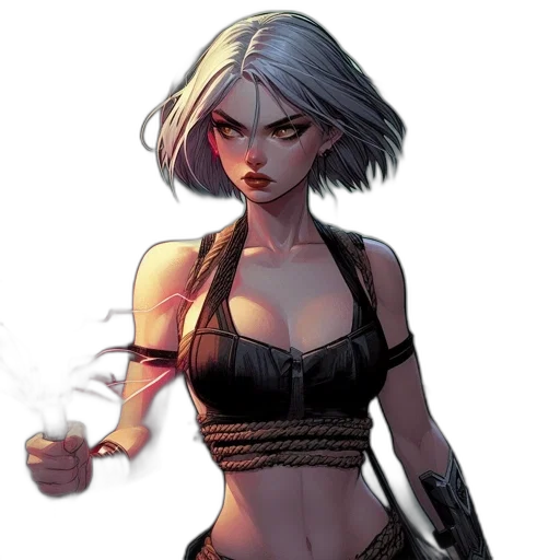 dress, comic book art, concept art, cyberpunk transparent PNG cut-out