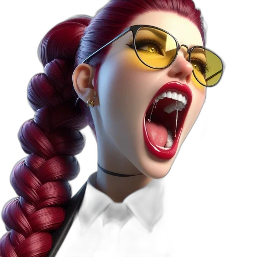 staff, face, photorealistic, 3d render transparent PNG cut-out