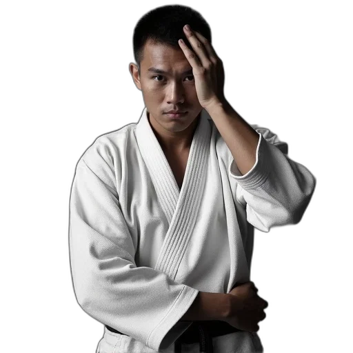 staff, jacket, face, photorealistic transparent PNG cut-out