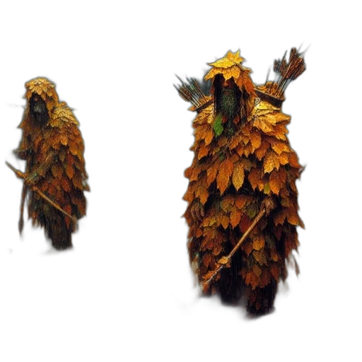 crown, mask, staff, creature transparent PNG cut-out