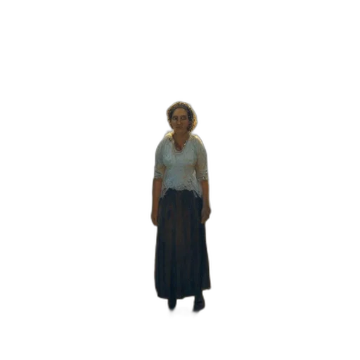 dress, staff, creature, face transparent PNG cut-out