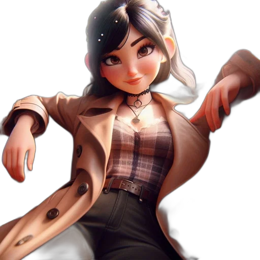 jacket, staff, face, dress transparent PNG cut-out