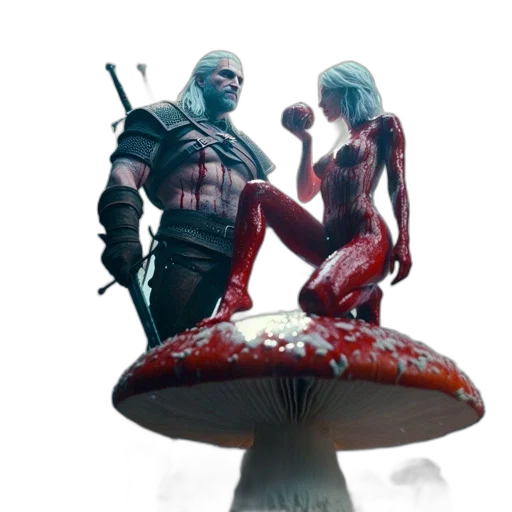 umbrella, concept art, comic book art, fantasy art transparent PNG cut-out